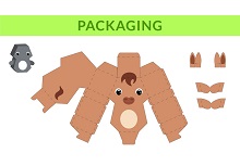 çocuklar için hazır hayvan model maketi şablonu, paper craft model animals